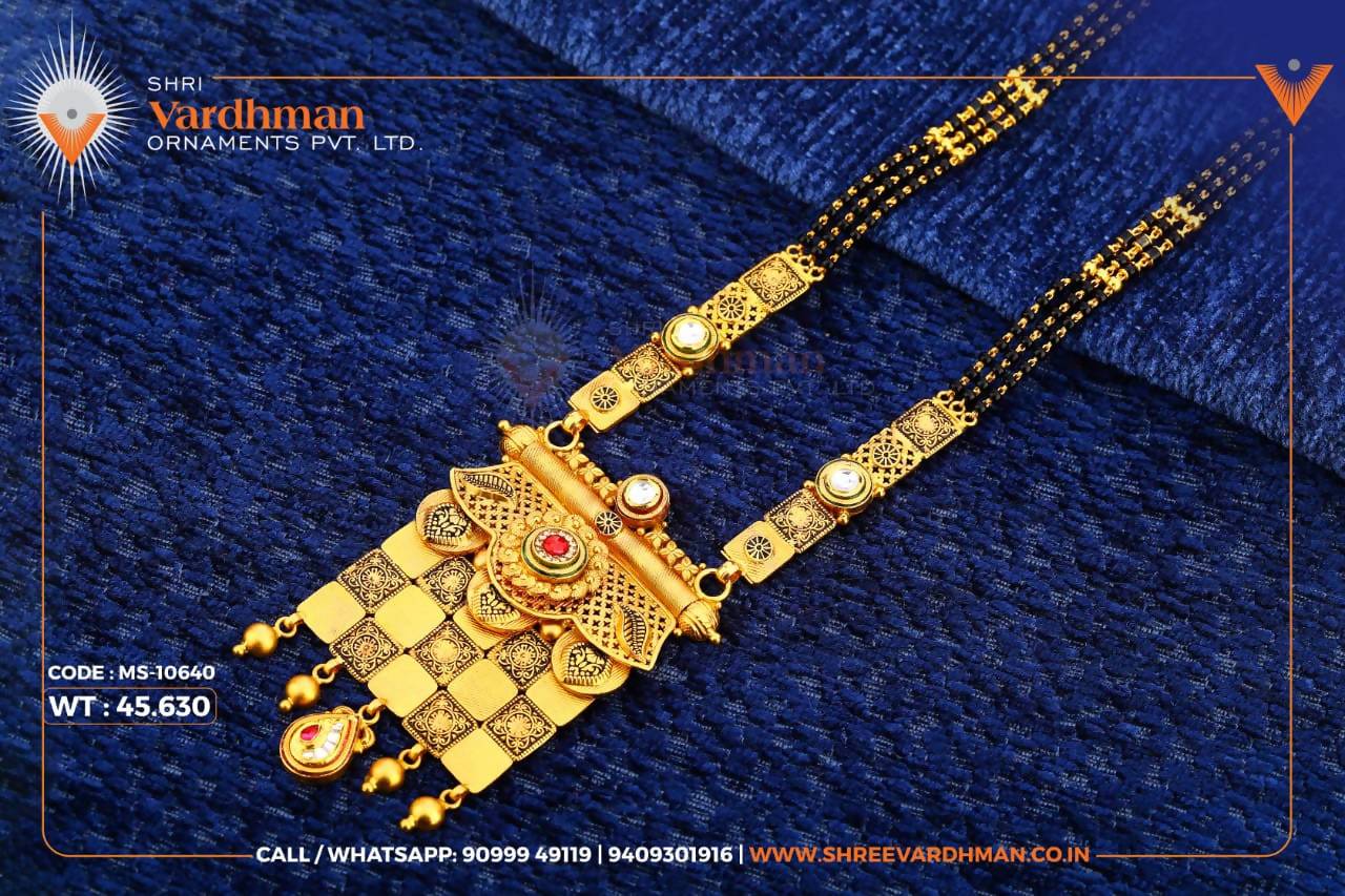 Antique Gold Mangalsutra Sarafa Bazar