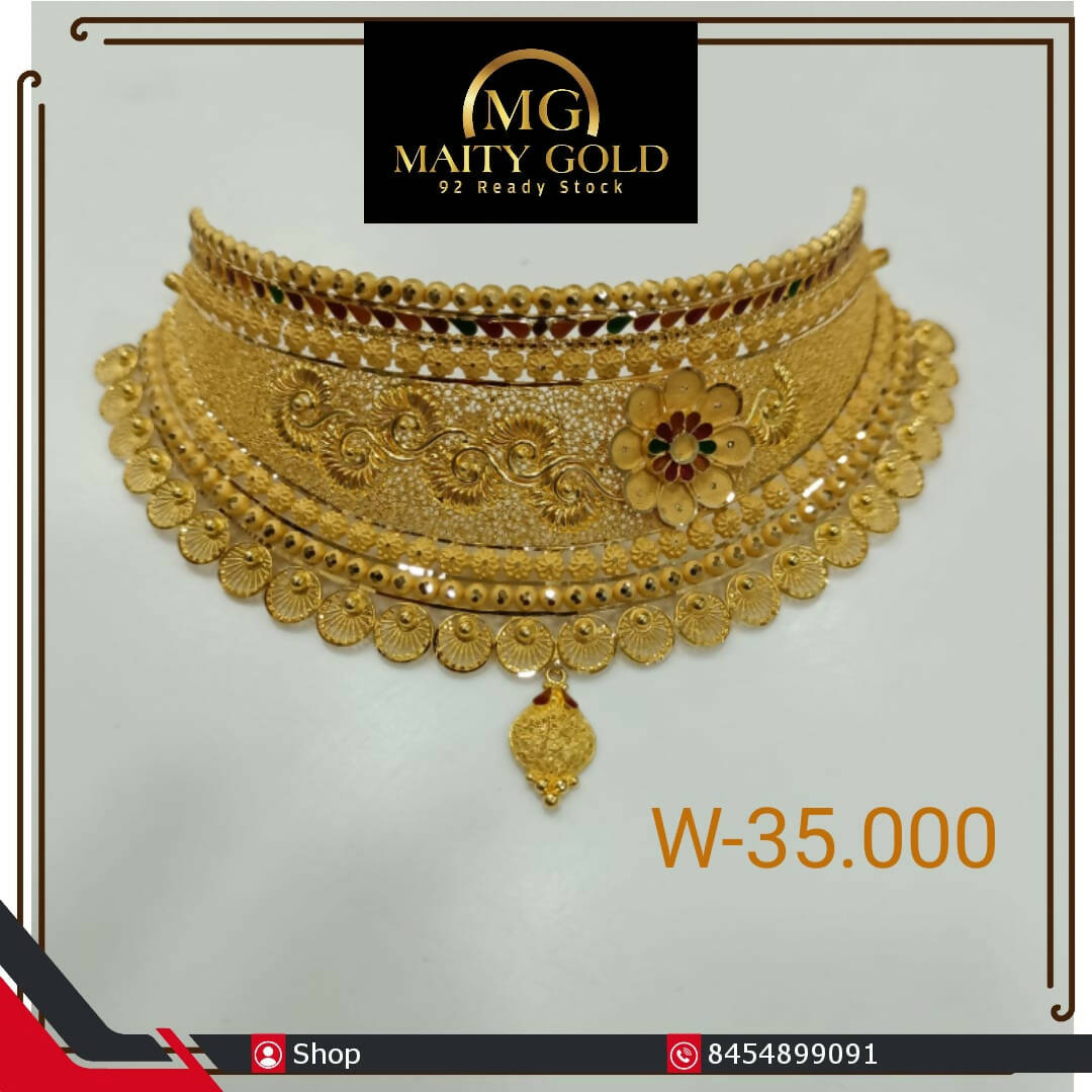 Gold Choker Sarafa Bazar India