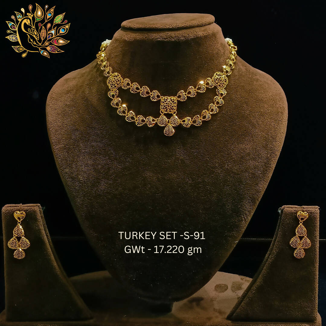 TURKEY SET-S-91 - Turkey Necklace Sets Sarafa Bazar India