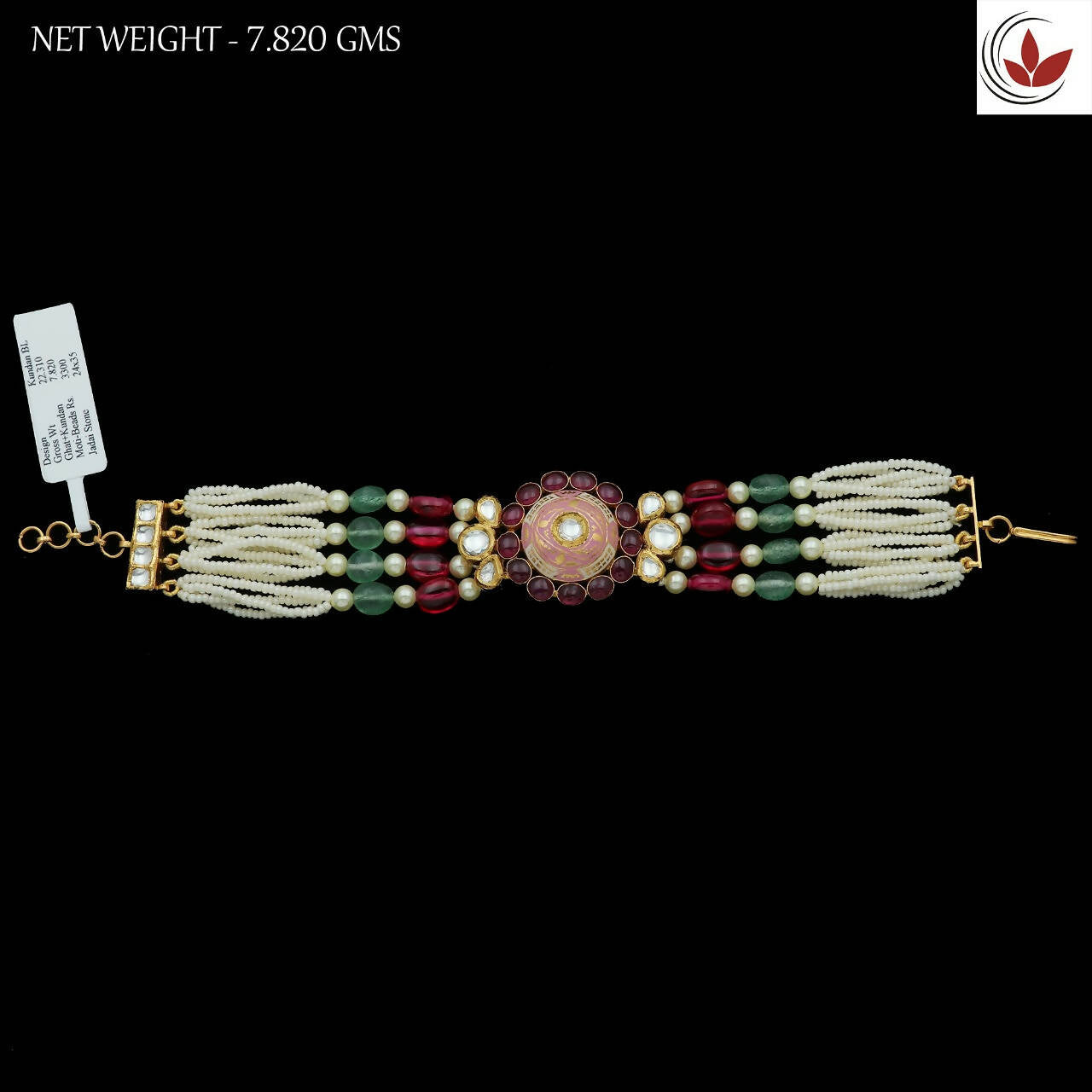 Kundan Antique Jadau Bracelet Sarafa Bazar India
