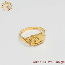 GRP-K-84 - Plain Gents Ring Sarafa Bazar India