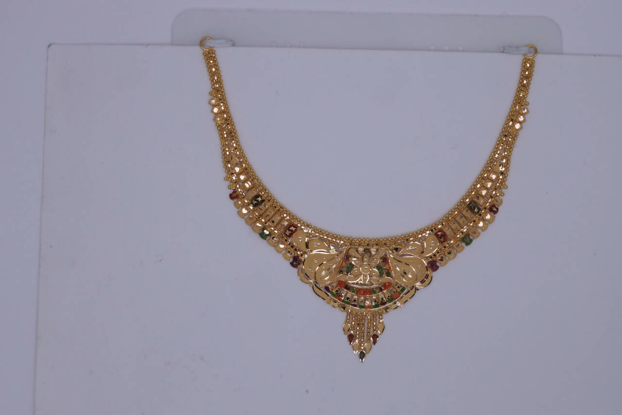 Gold Necklace Sarafa Bazar India