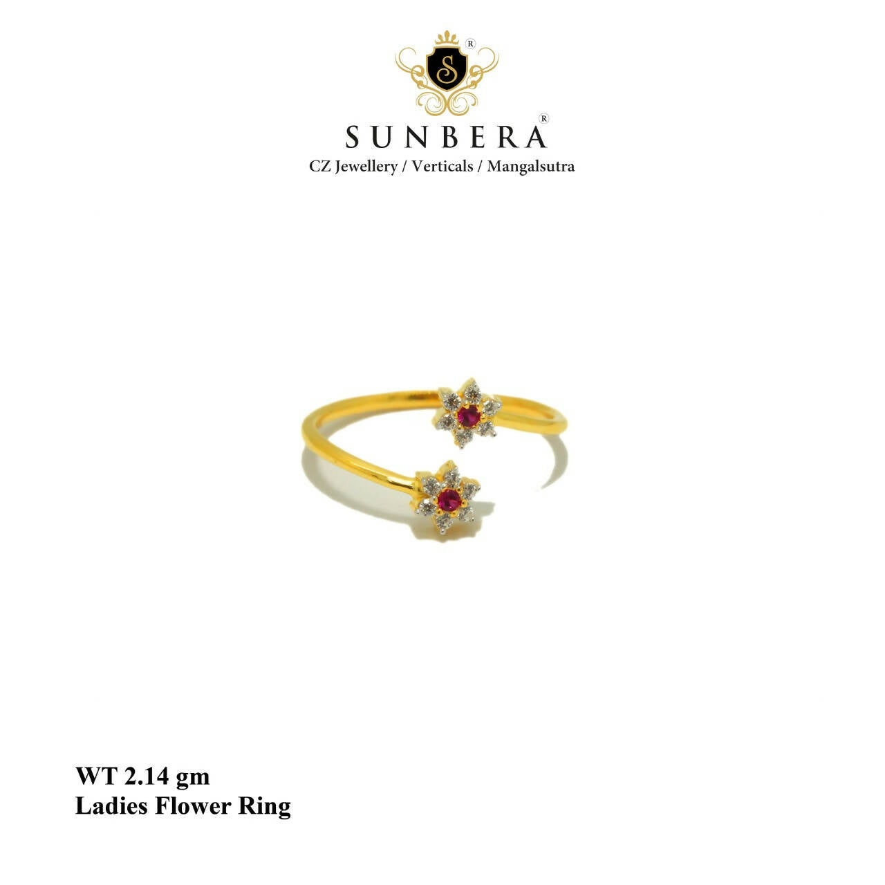 Ladies Flower Ring Sarafa Bazar India