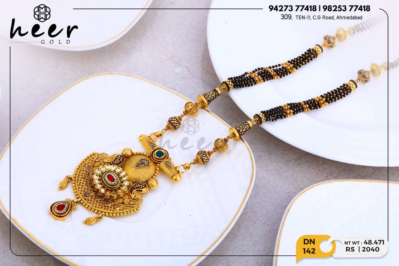 Antique Kundan Mangalsutra Sarafa Bazar