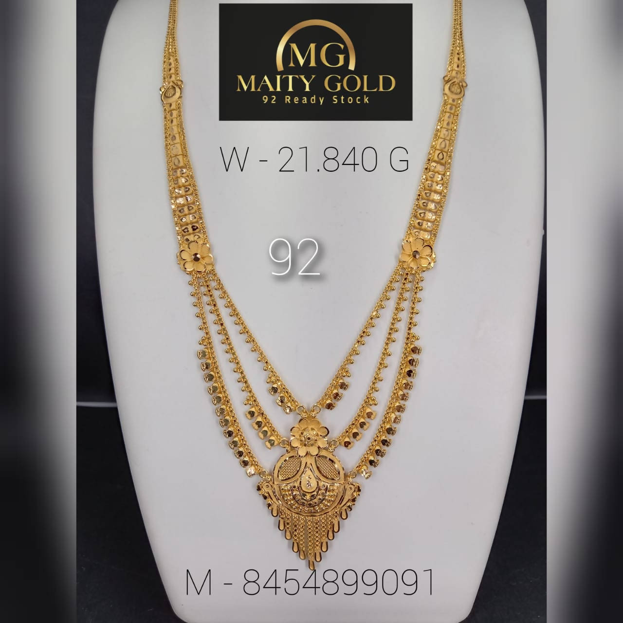 Gold Long Set Sarafa Bazar India