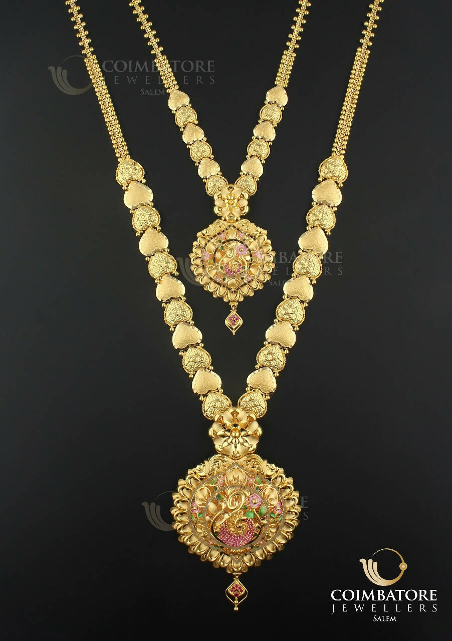 Gold Necklace & Long Set