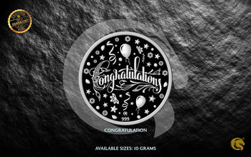 Congratulations | Thank You | Silver Coins 999 | Omkar Mint Sarafa Bazar