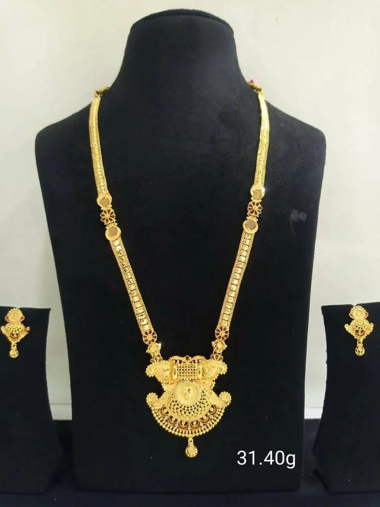 Gold Long Set Sarafa Bazar India