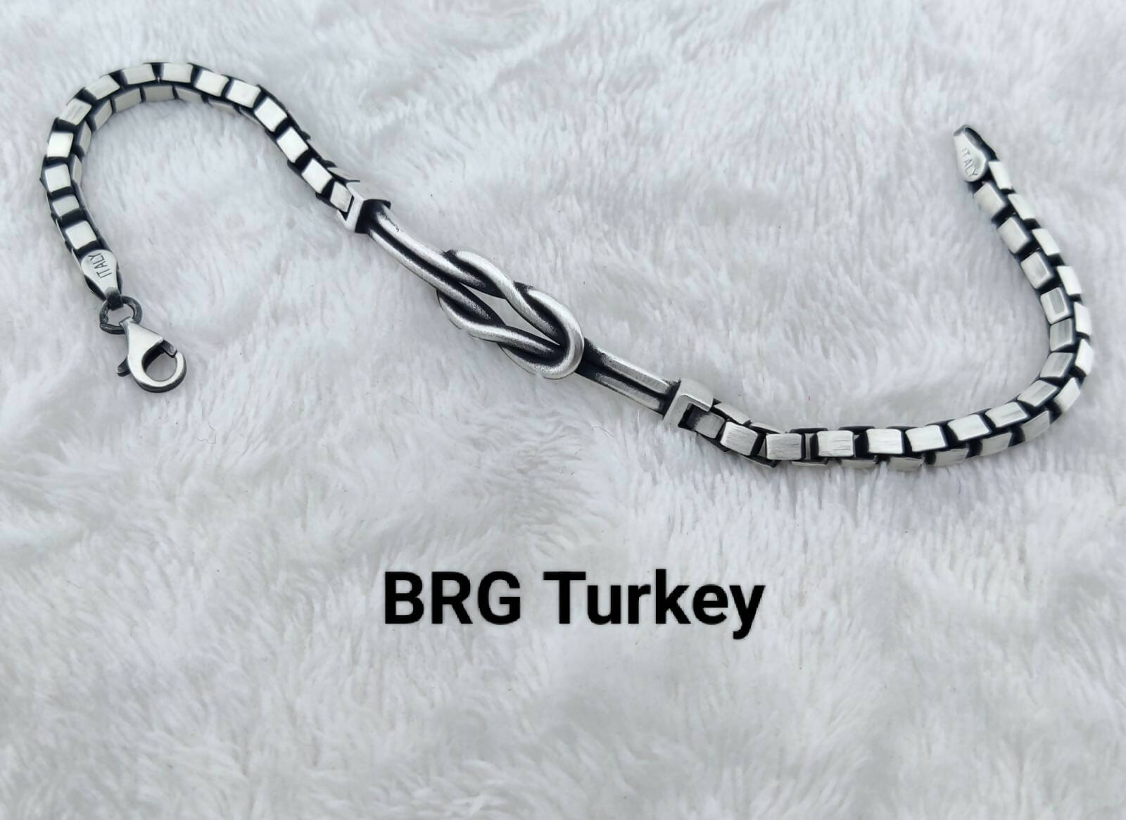 925 Silver Turkey Gents Bracelet Sarafa Bazar India