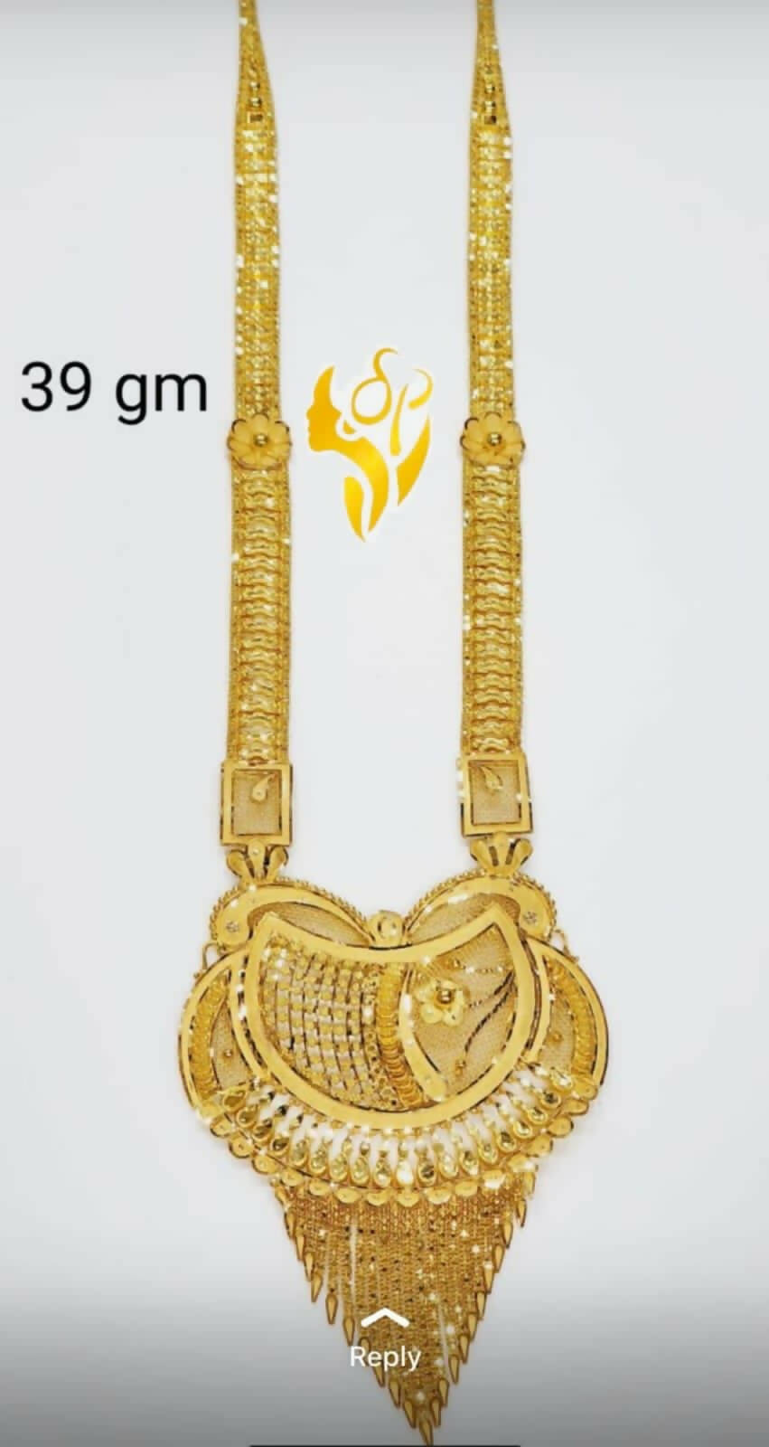 Gold Long Set Sarafa Bazar India