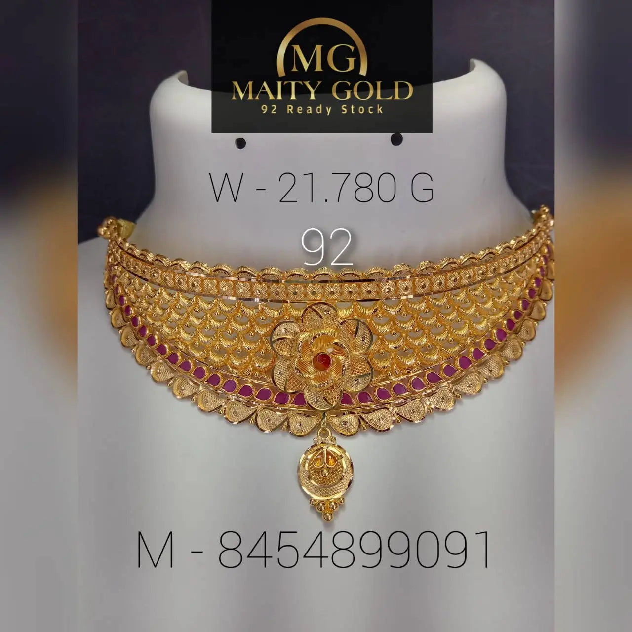 Gold Choker Sarafa Bazar India