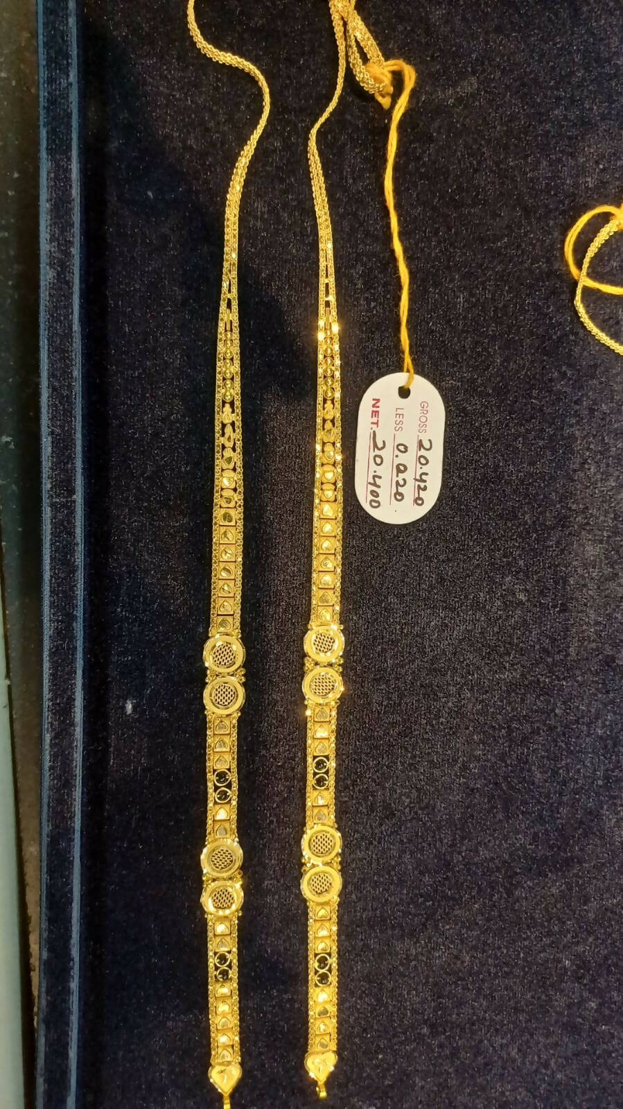 Gold Mangalsutra Chain Sarafa Bazar India
