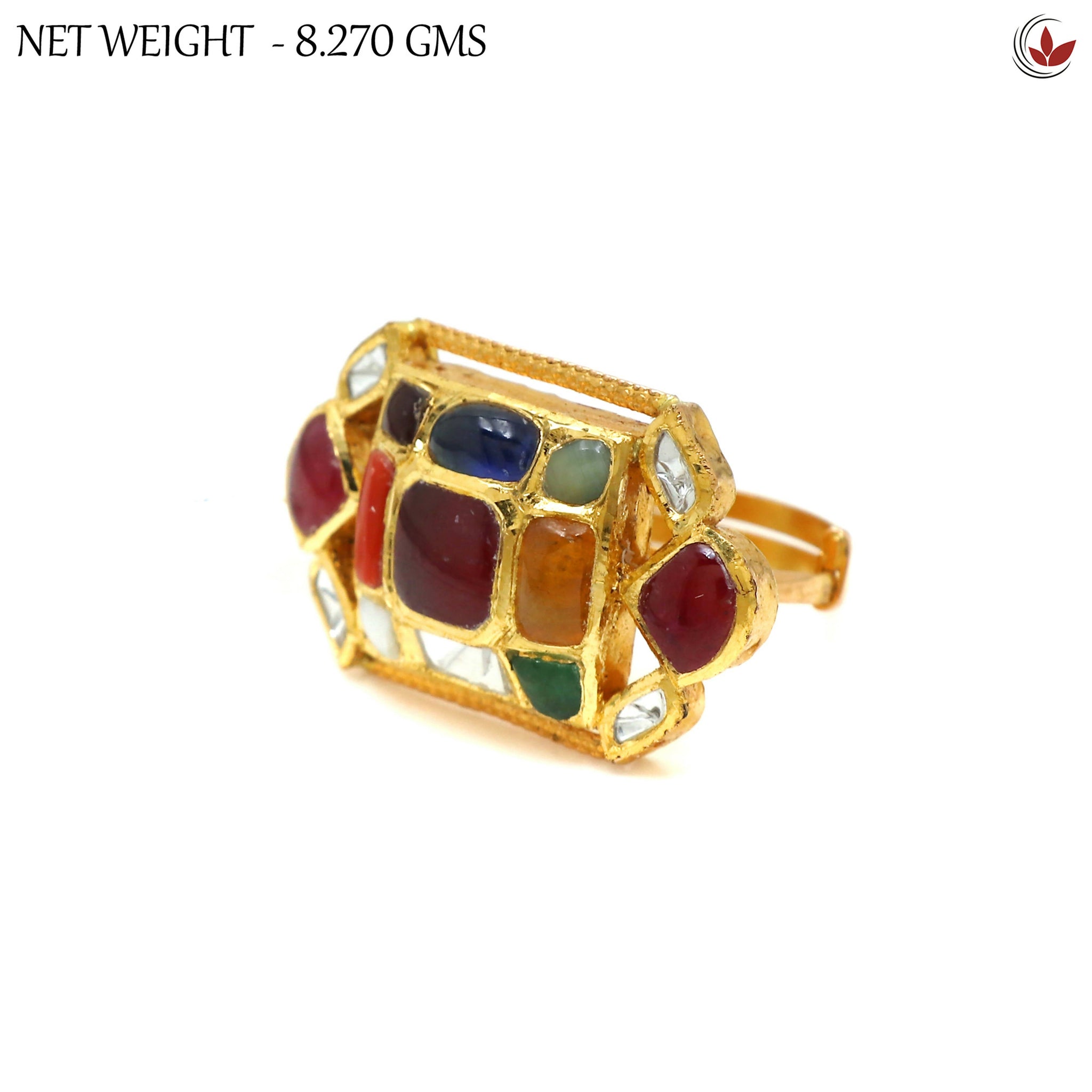 Diamond Polki Ladies Ring Sarafa Bazar India