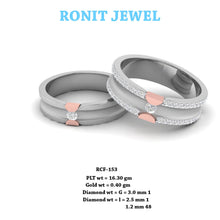 Diamond Studded Couple Bands