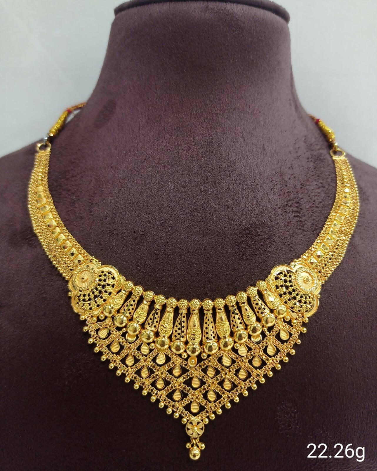 Gold Necklace Sarafa Bazar India