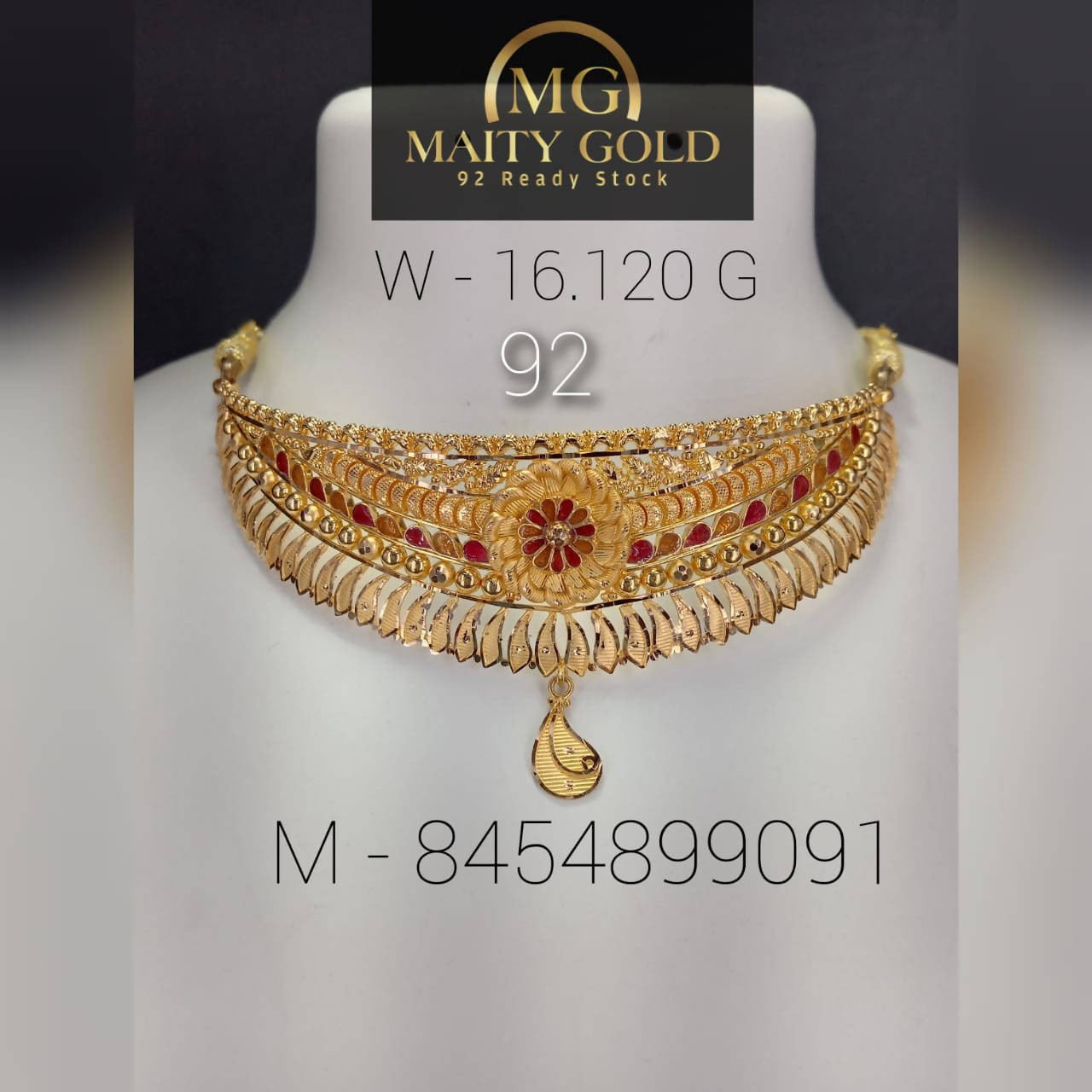 Gold Choker Sarafa Bazar India