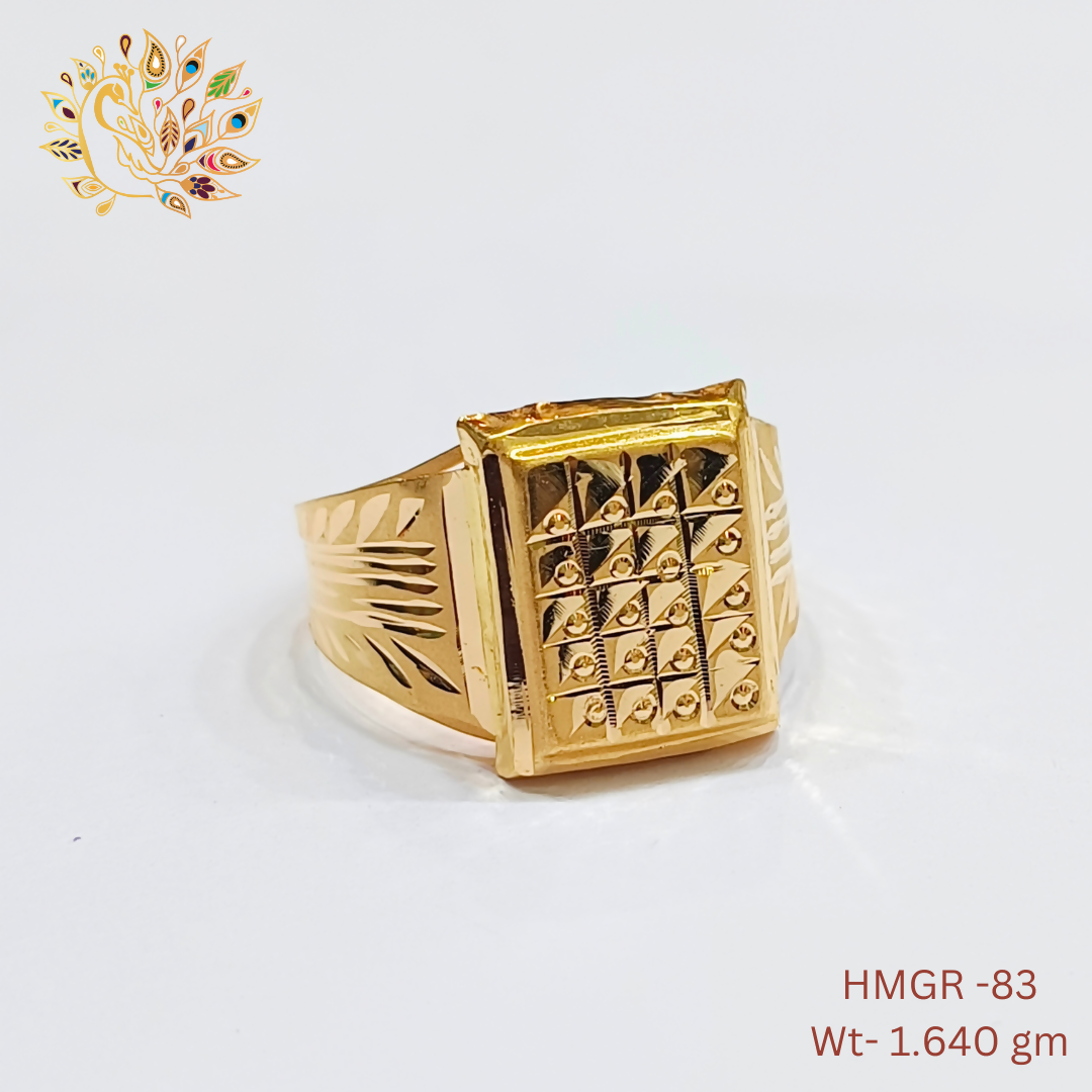 HMGR-83 - Handmade Gents Ring Sarafa Bazar India