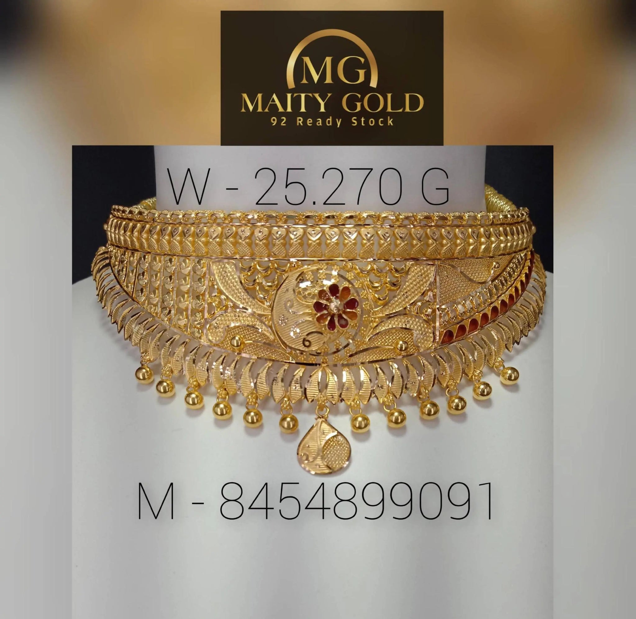 Gold Choker Sarafa Bazar India