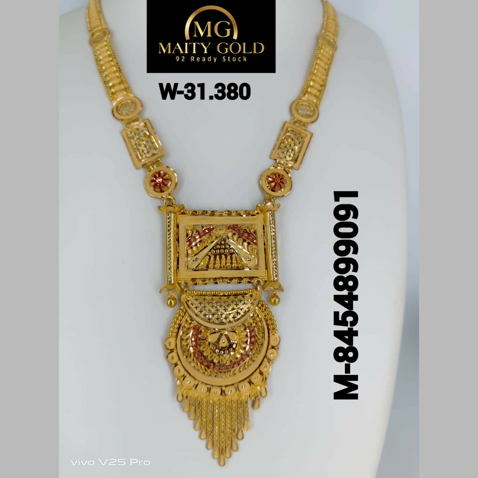 Gold Long Set Sarafa Bazar India