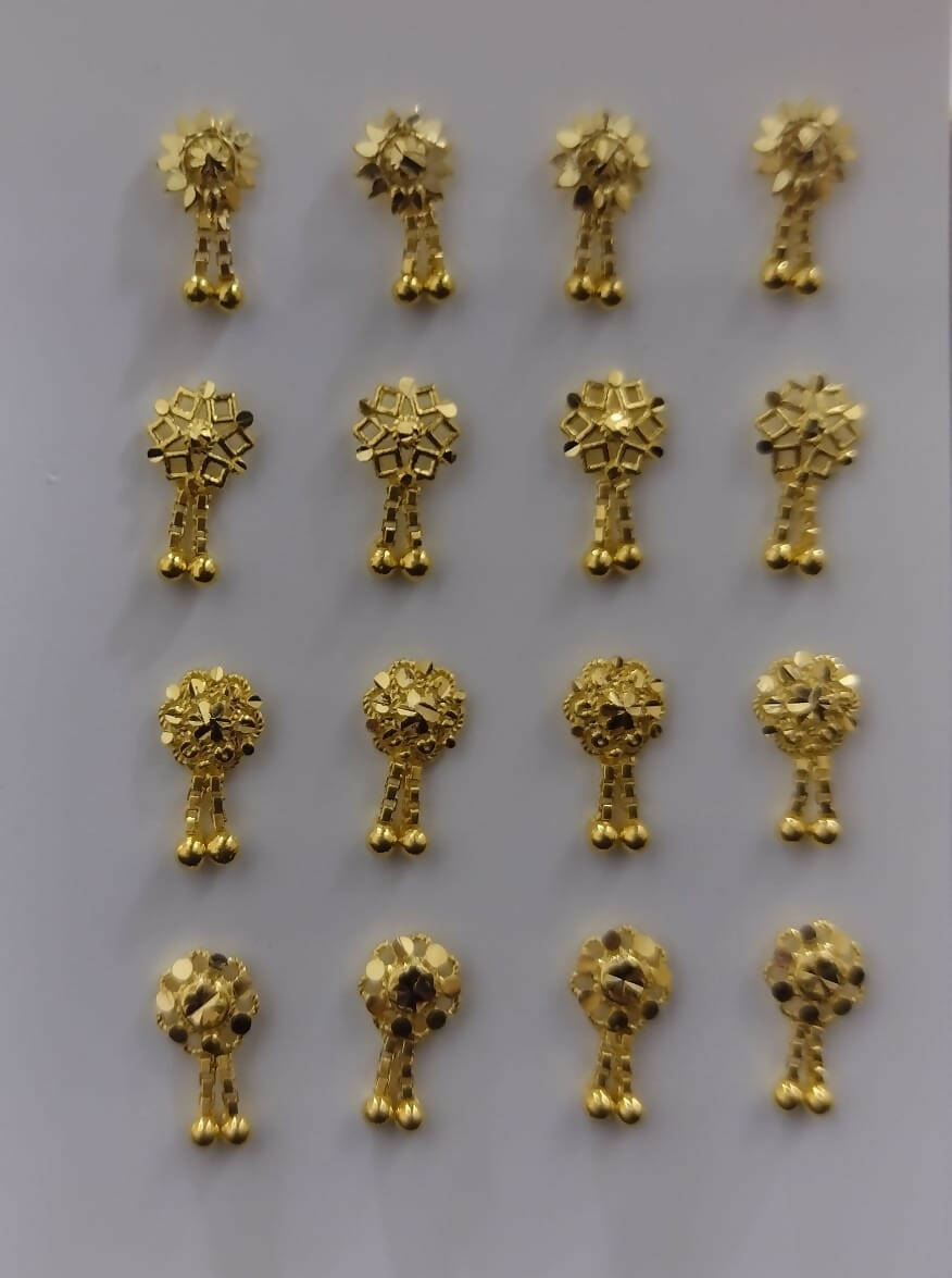 Gold Nosepins Sarafa Bazar India