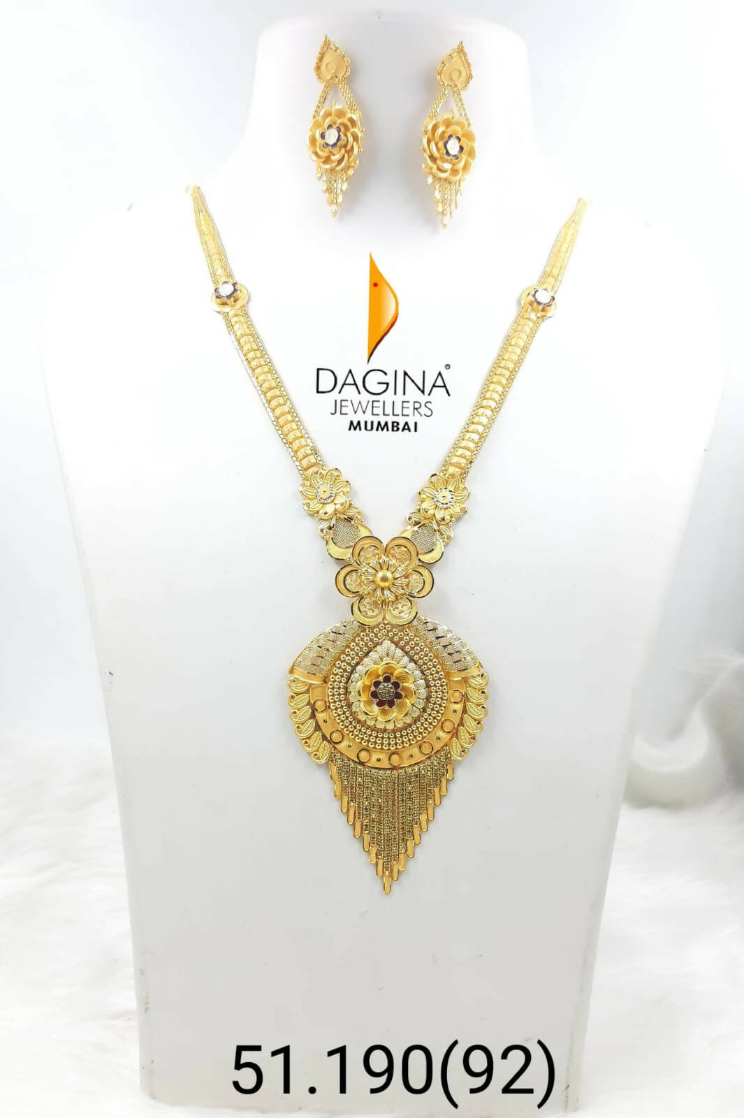 Gold Long Set Sarafa Bazar India