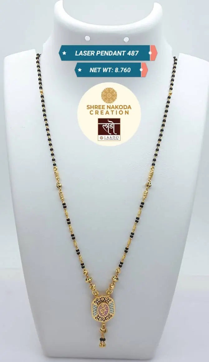 Laser Pendant Mangalsutra Sarafa Bazar