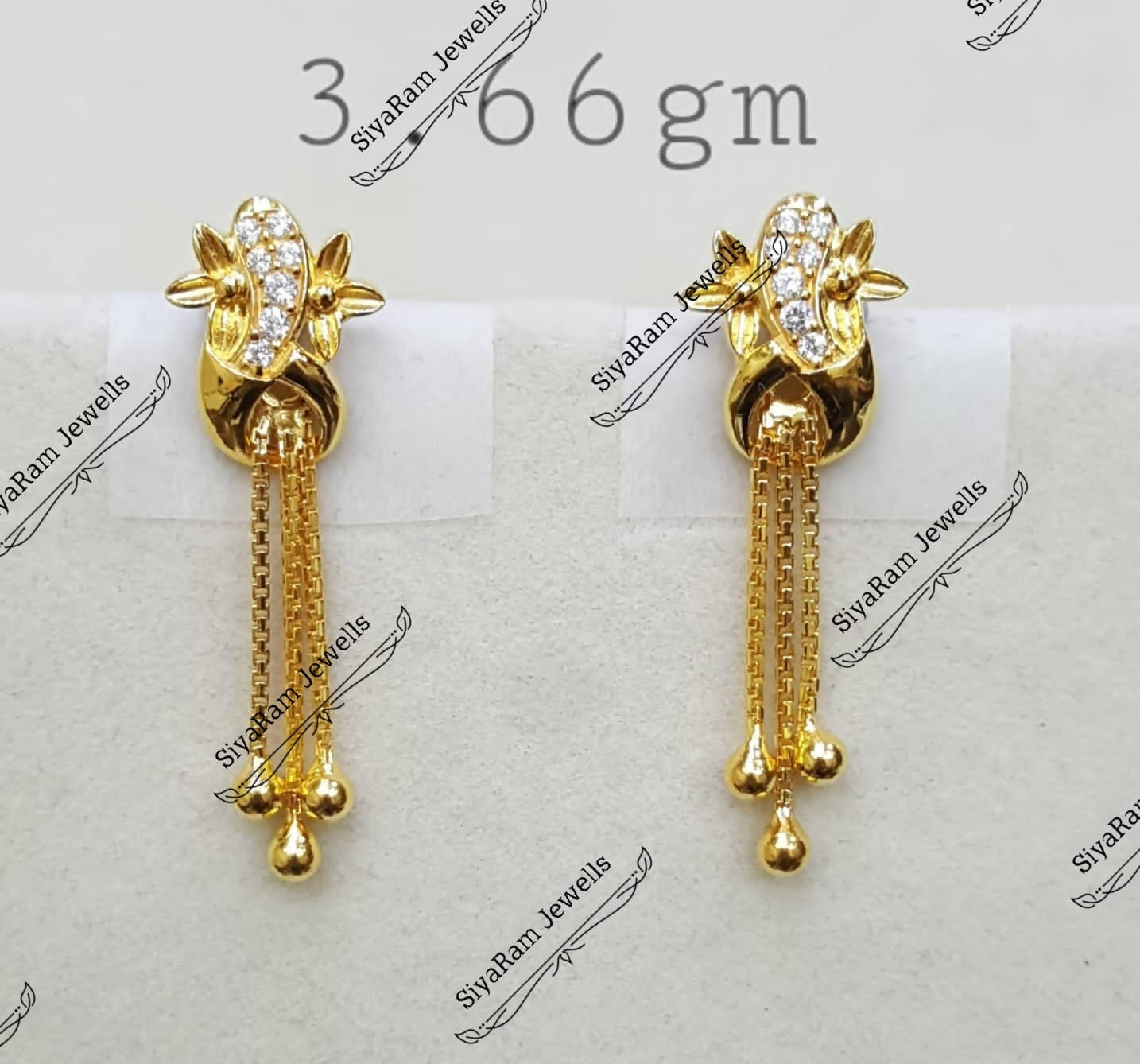 Tops Ladies Fancy Gold Earrings at Rs 12500/pair in Patna | ID: 22730237073