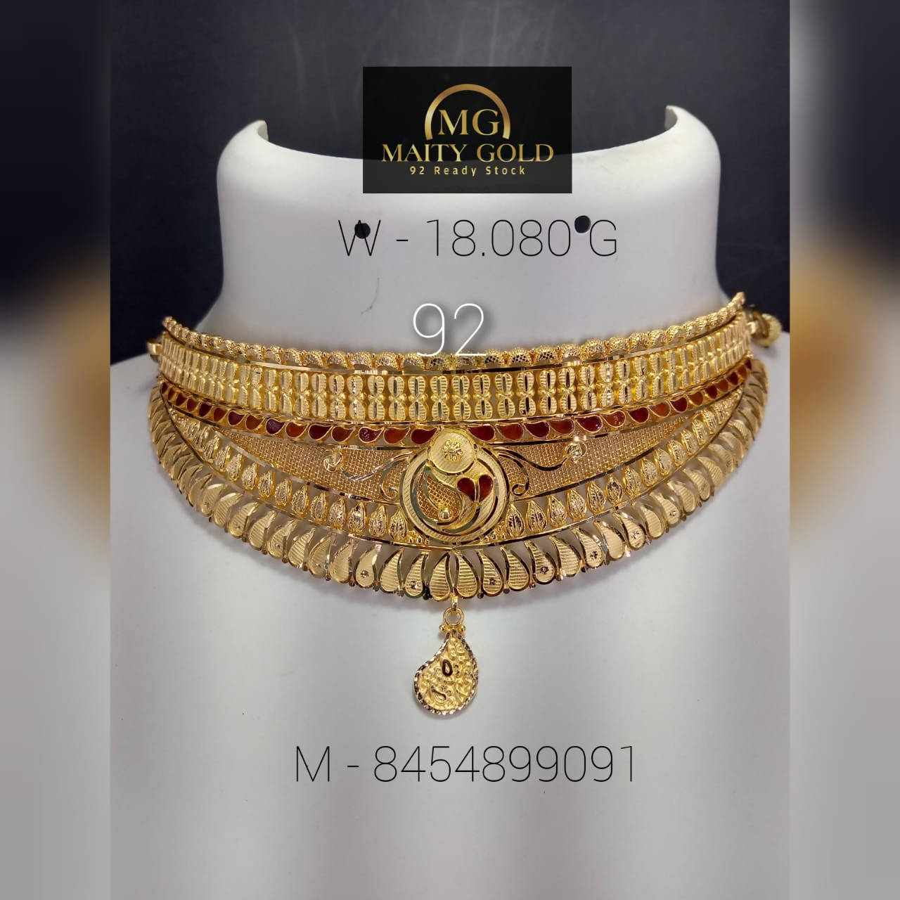 Gold Choker Sarafa Bazar India