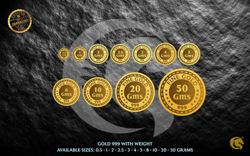 Gold Flower Coins | Omkar Mint Sarafa Bazar