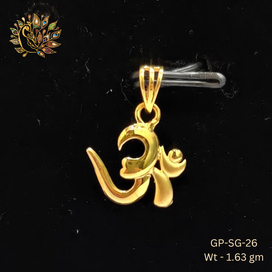GP-SG-26 - Plain Casting God Pendants Sarafa Bazar India