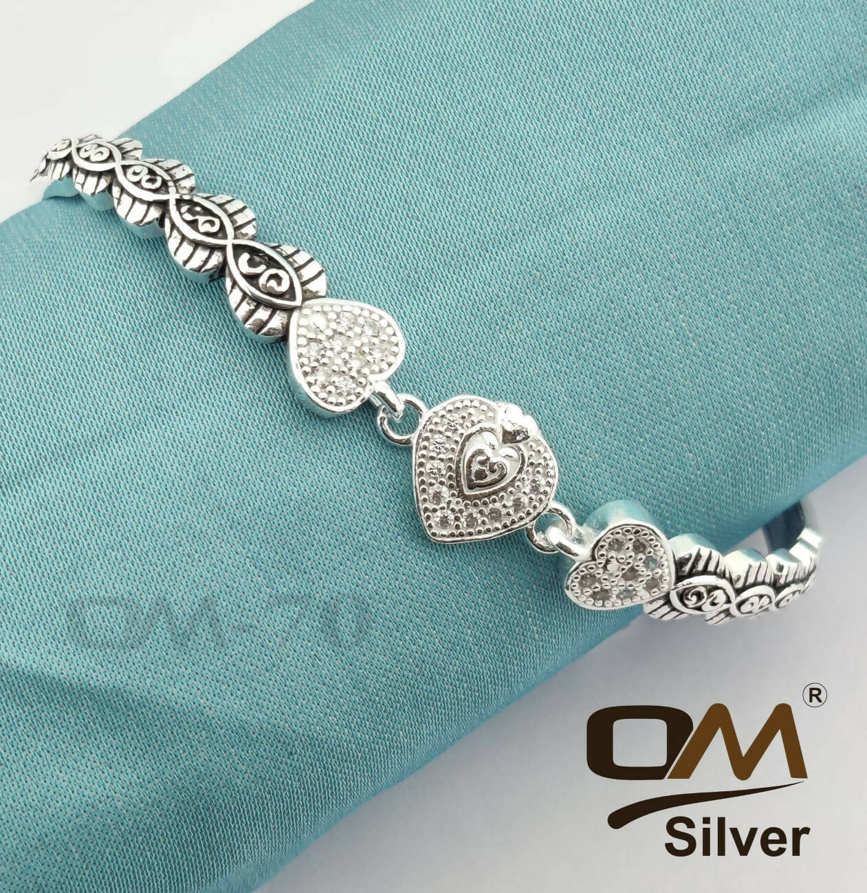 Silver Ladies Bracelet Sarafa Bazar India