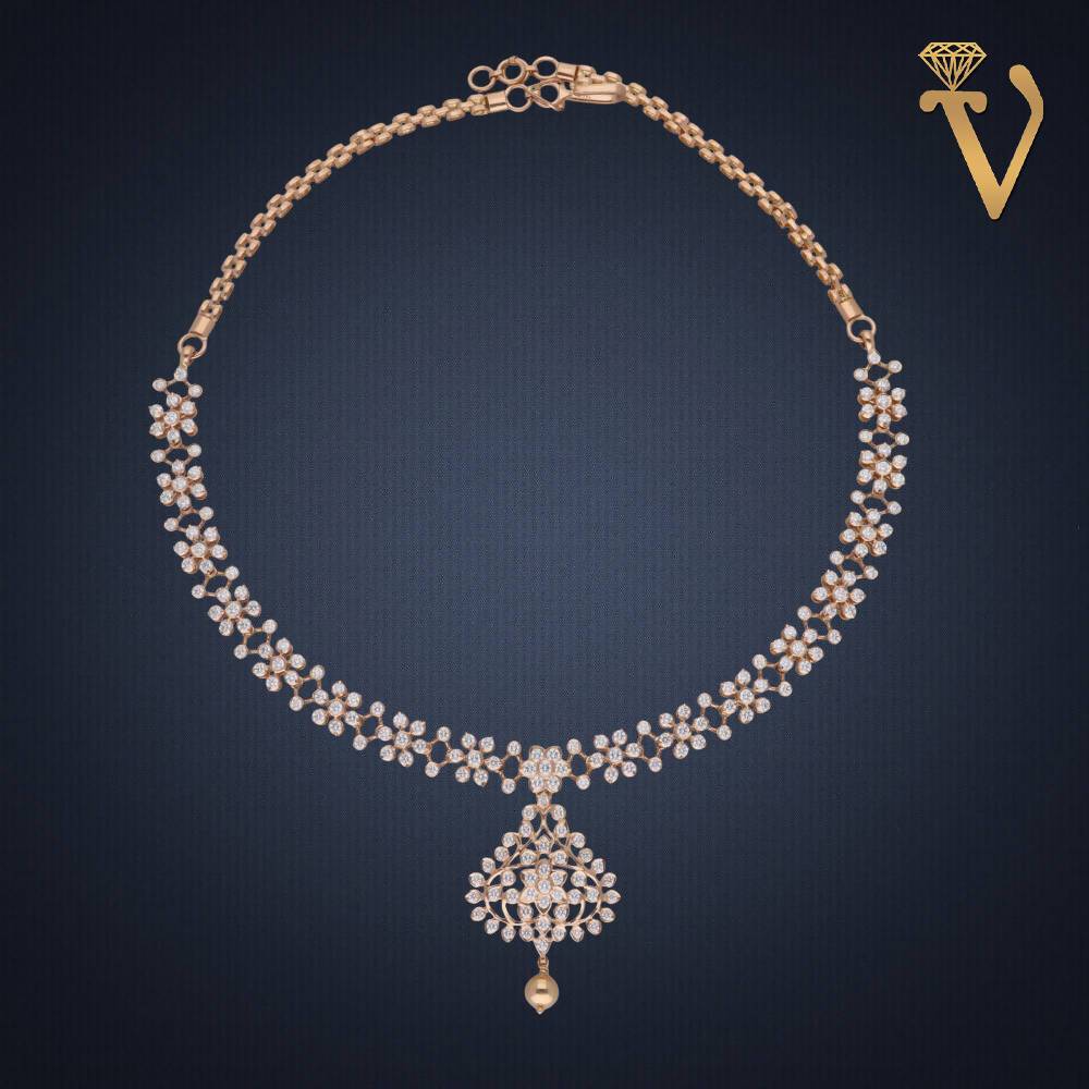 Diamond Necklace Set-CN061011 Sarafa Bazar