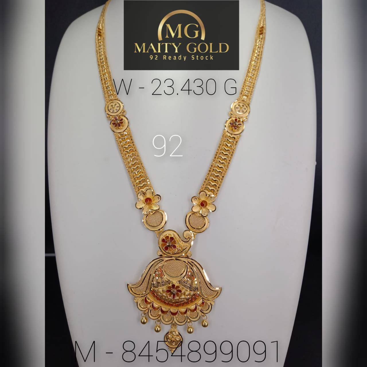 Gold Long Set Sarafa Bazar India