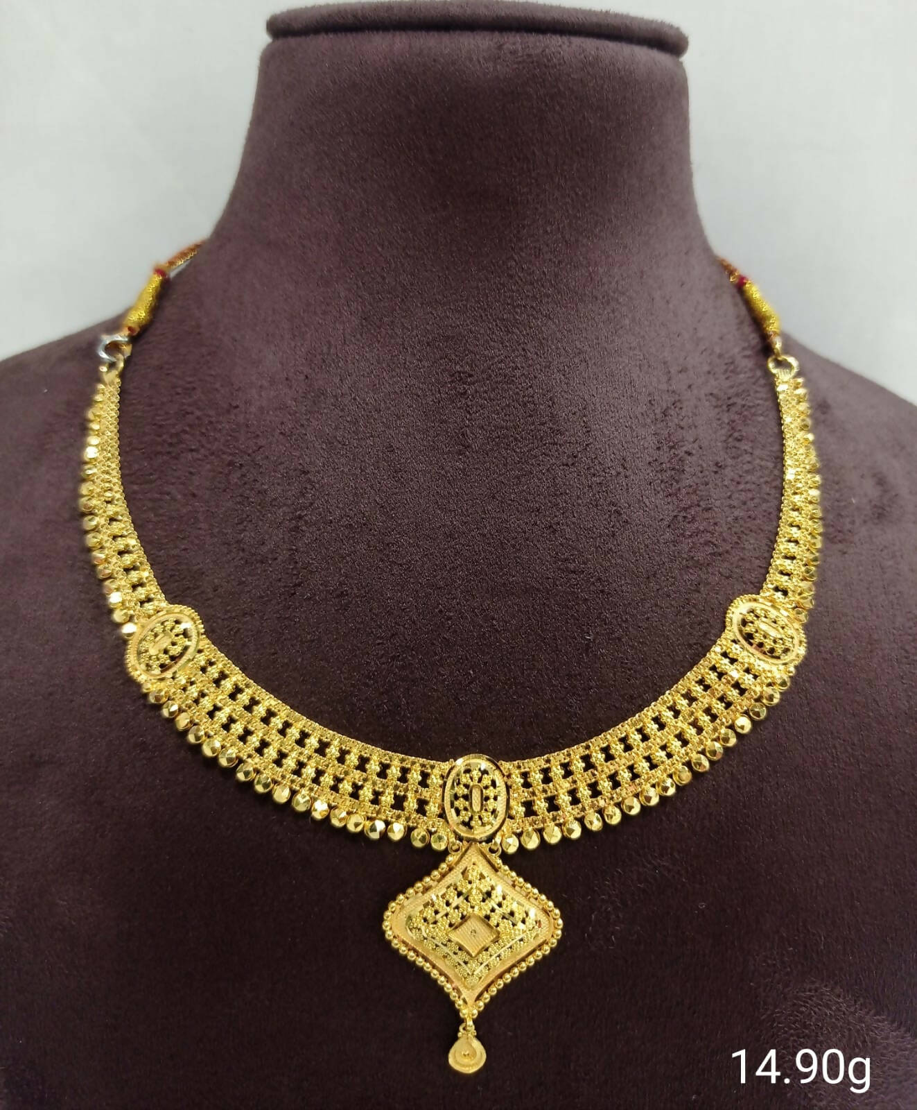 Gold Necklace Sarafa Bazar India