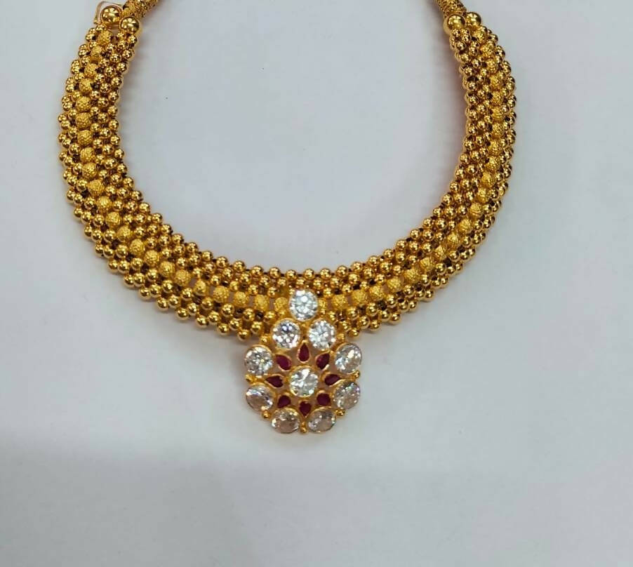 Light Weight Ghalsari Necklace Sarafa Bazar India