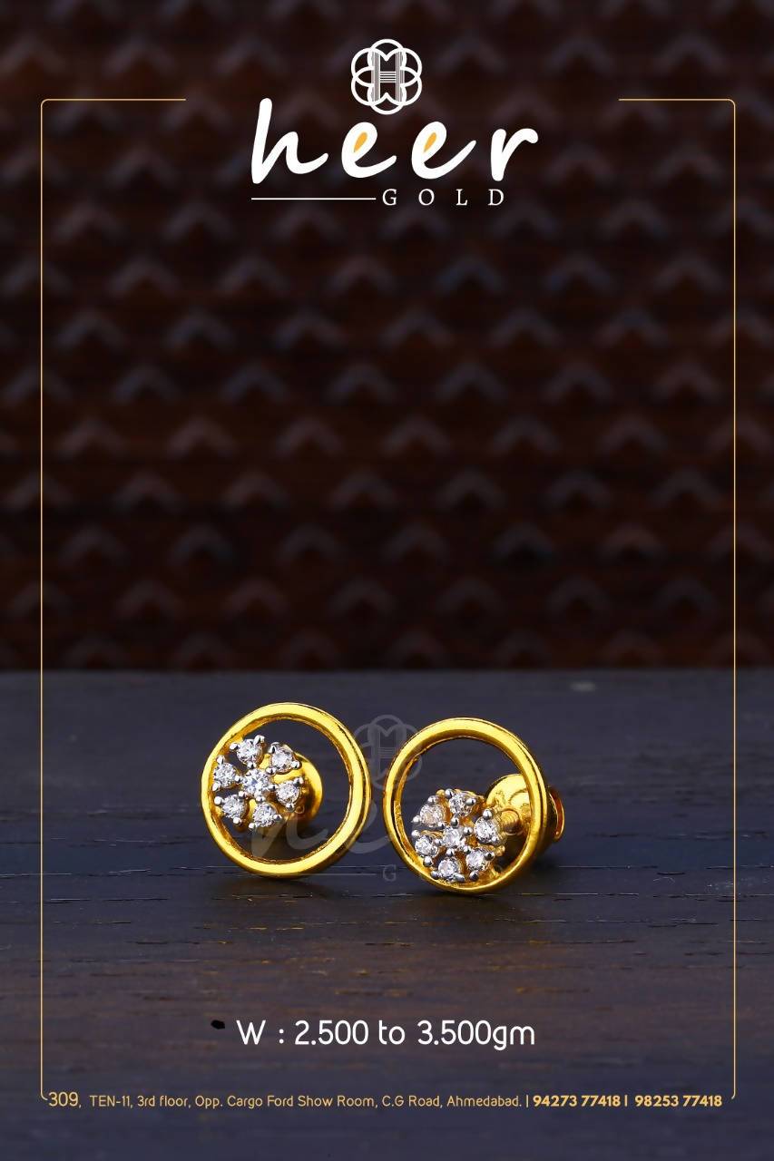 CZ Casting Earrings Sarafa Bazar