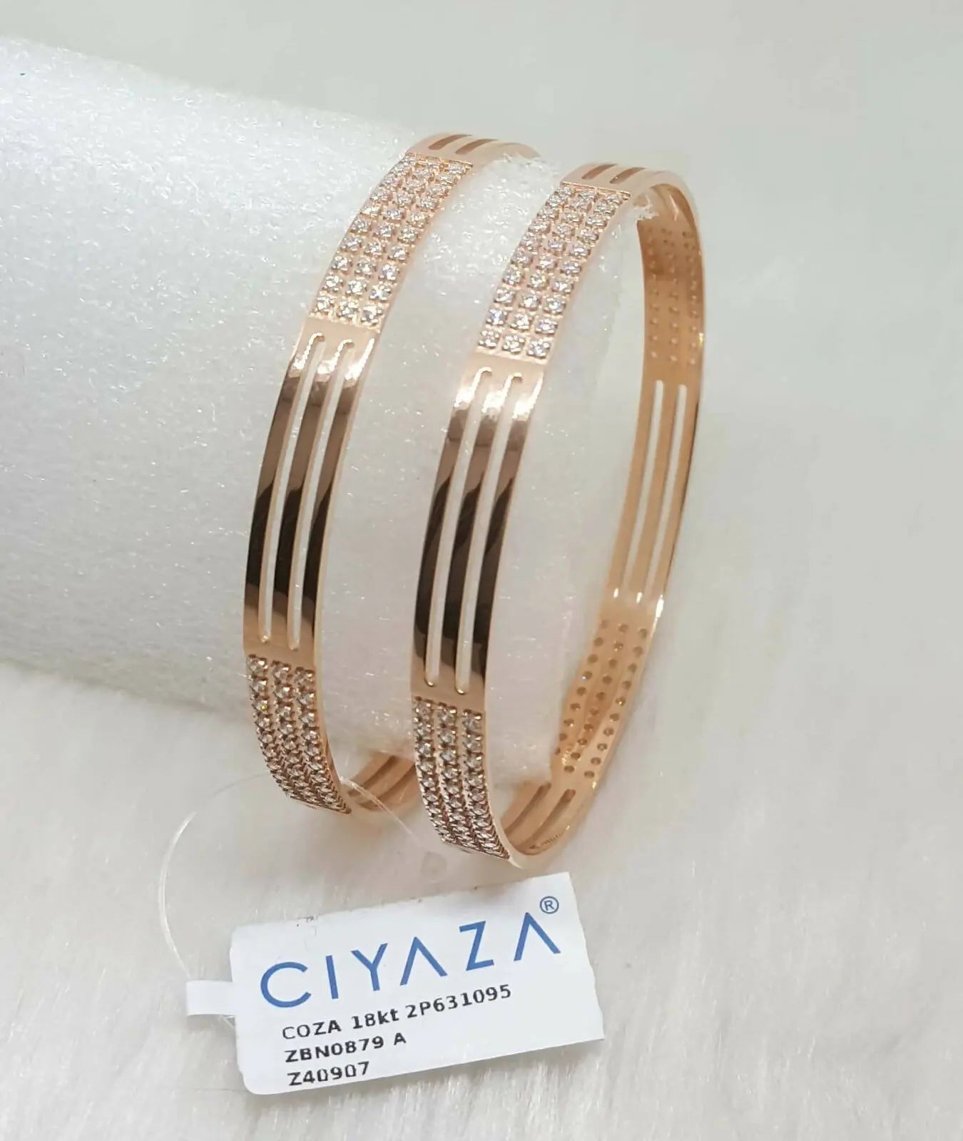 Rose Gold Bangles Sarafa Bazar India