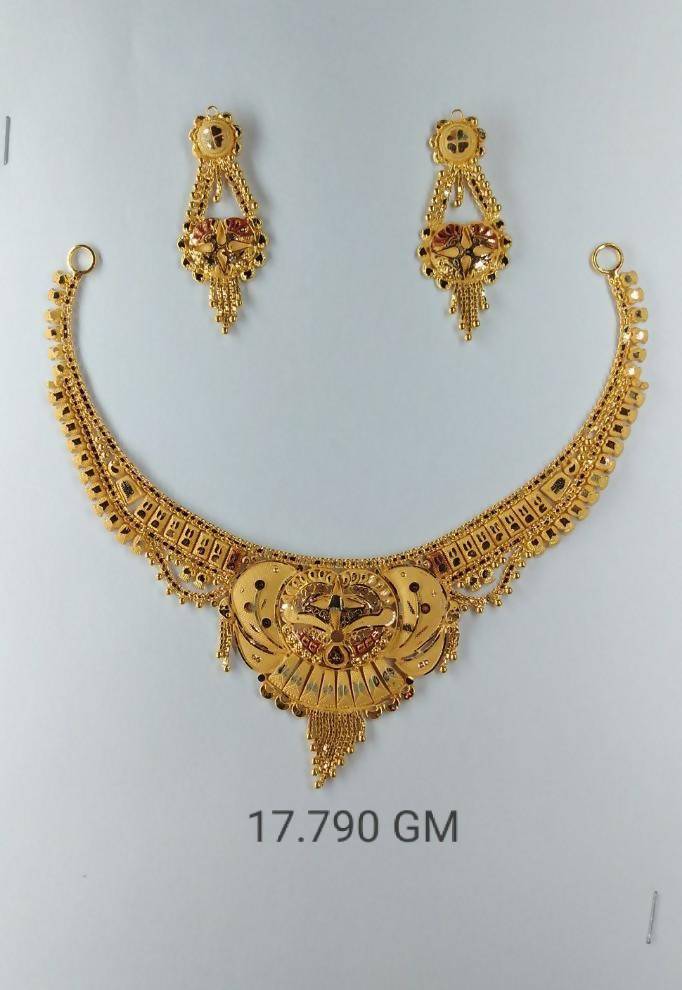 Plain Gold Necklace Sarafa Bazar