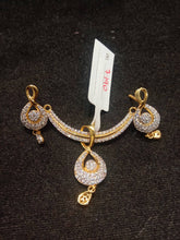 CZ Casting Single Double Kunda Pendant Set Sarafa Bazar