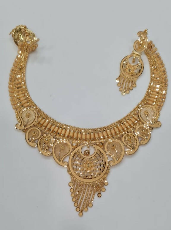 Gold Necklace Sarafa Bazar India