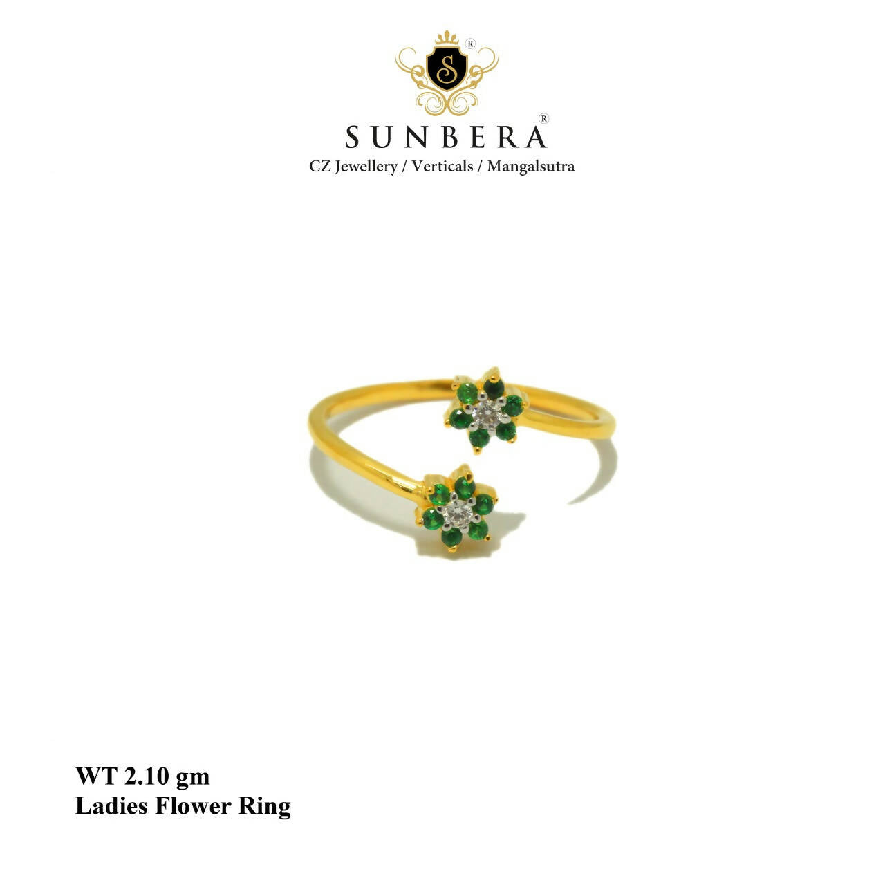 Ladies Flower Ring Sarafa Bazar India