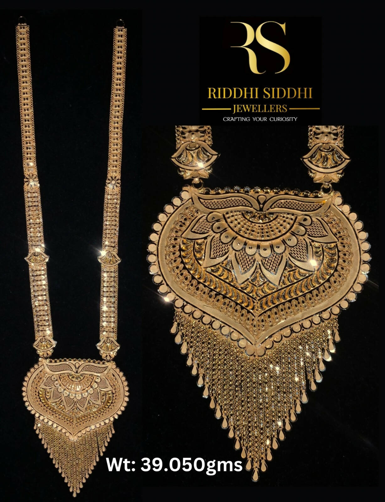 Gold Long Set Sarafa Bazar India