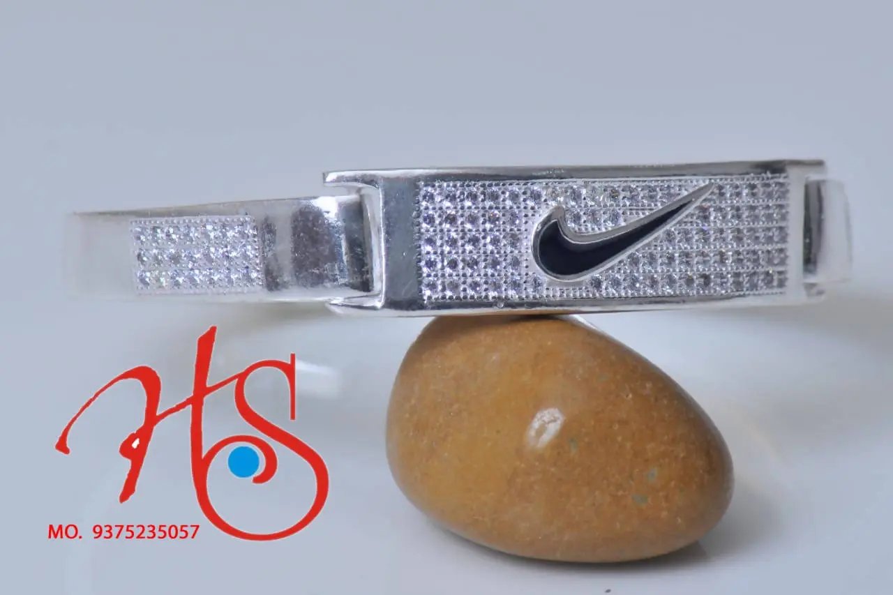 Nike Silver Gents Bracelet Rajkot Sarafa Bazar India