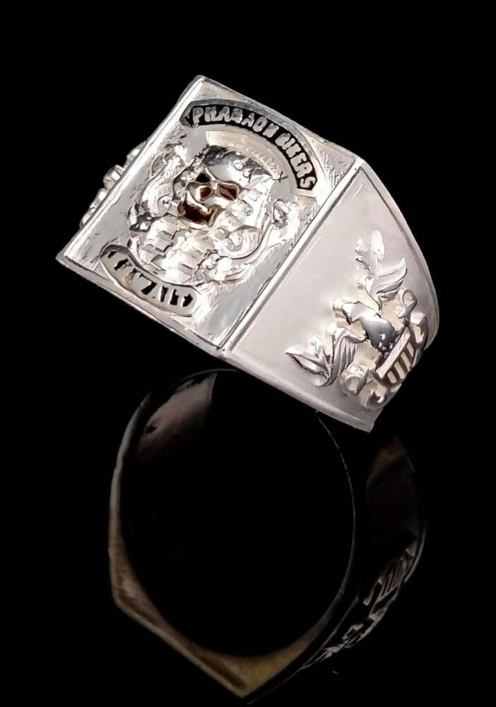 925 Silver Bahubali Ring Sarafa Bazar India