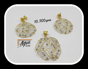 22kt Turkish Flora Pandent Sets Sarafa Bazar