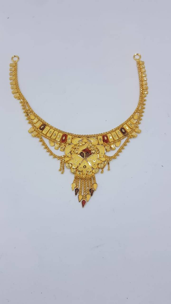 Plain Gold Necklace Meerut Sarafa Bazar