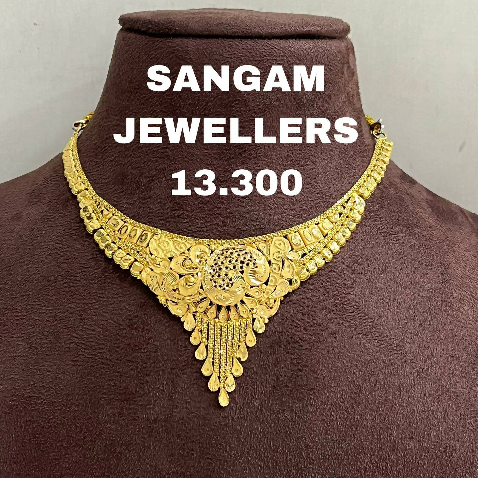 Gold Necklace Sarafa Bazar India