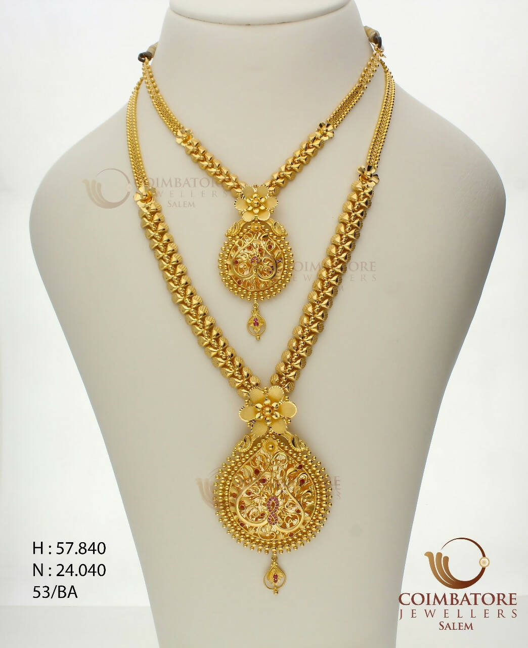 Gold Necklace & Long Set Sarafa Bazar India