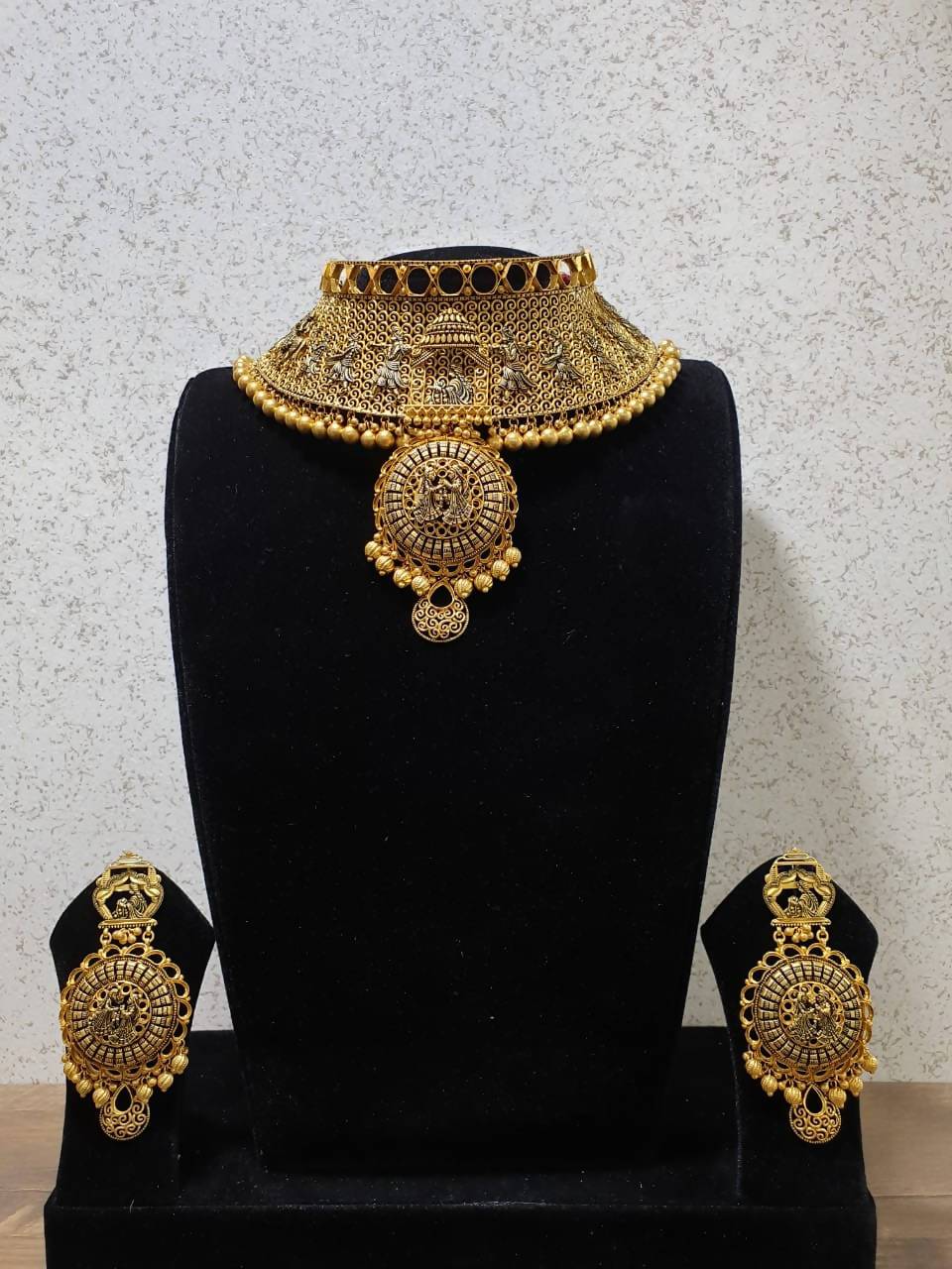 Antique Kundan Necklace Sarafa Bazar