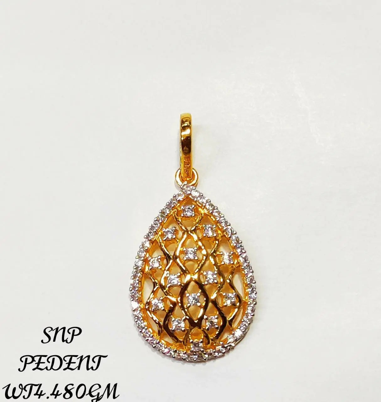 SNP Pendant CZ Casting Sarafa Bazar India